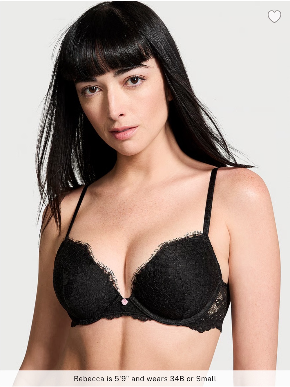 NWT Victoria’s Secret Lace Push-Up Bra - Black